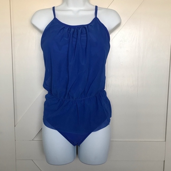 Small blue one piece swimsuit - Picture 3 of 3